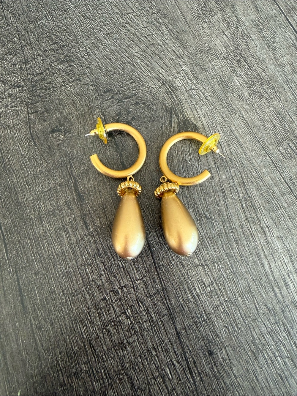Gold Teardrop Hoop Earrings - Elegant Women’s Jewelry